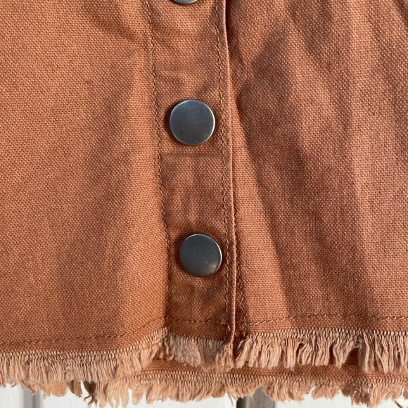 Madewell High-Waist Snap Patch Pocket Skirt Size 6 - Picture 4 of 5